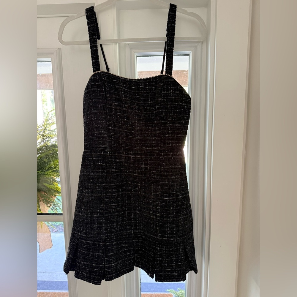 Lulus Chic Black Tweed Dress